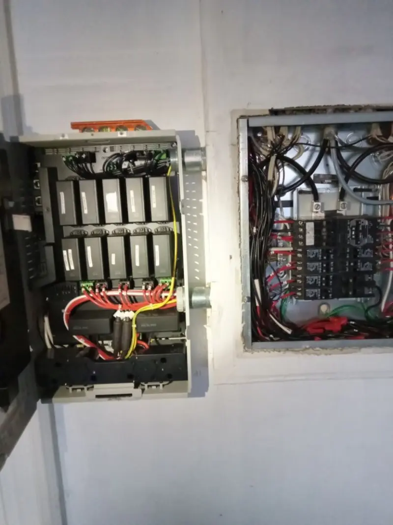 Electrical panel upgrade completed for Security Camera Wiring in Holladay